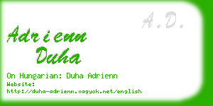 adrienn duha business card